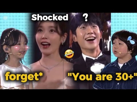 IU & JungHaein's Hilarious Baby Speech Reactions at Baeksang 2025