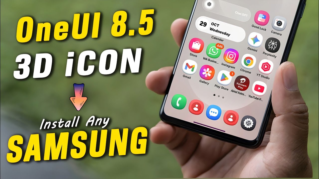 Install ONE UI 8.5 3D Icon Pack on Any Galaxy 📱