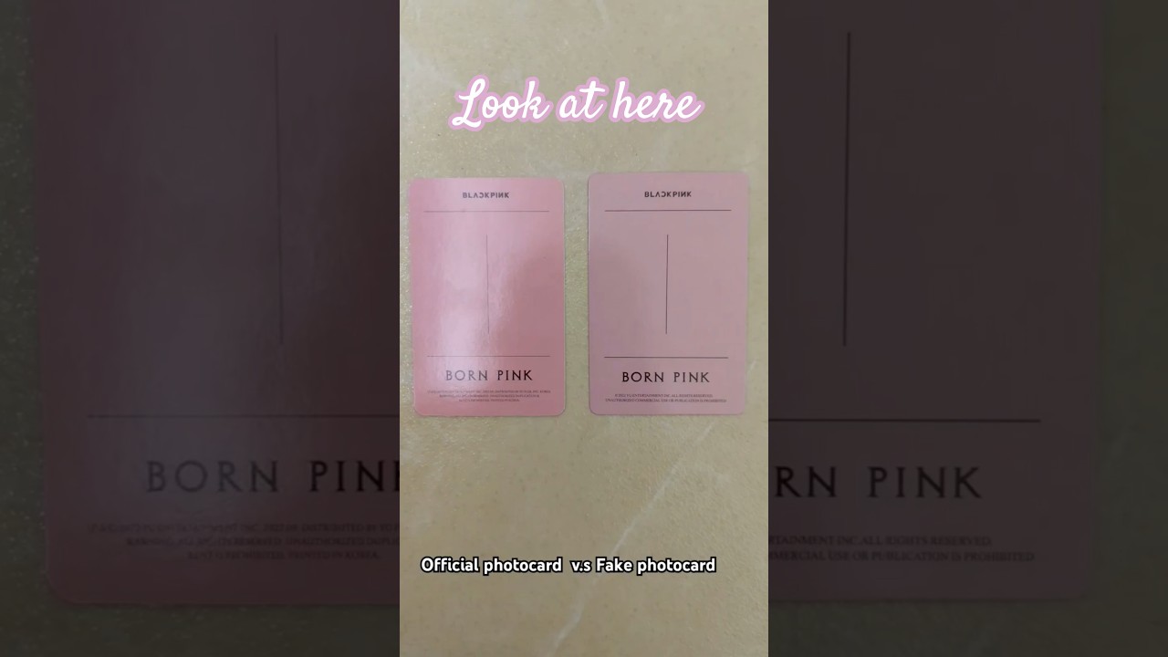☁️Official photocard vs Fake photocard🍃#shorts#kpop#cards#blackpink#pop#idol