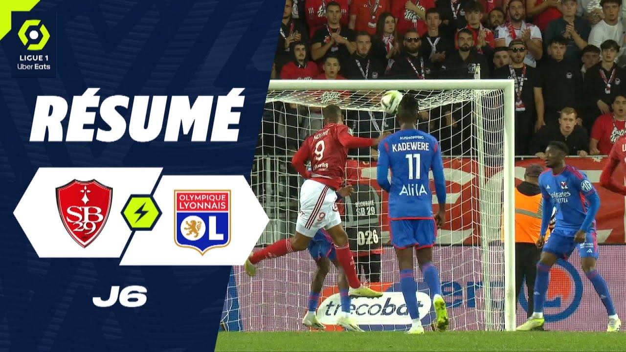 Résumé du Match : Stade Brestois 29 vs Olympique Lyonnais (1-0) ⚽