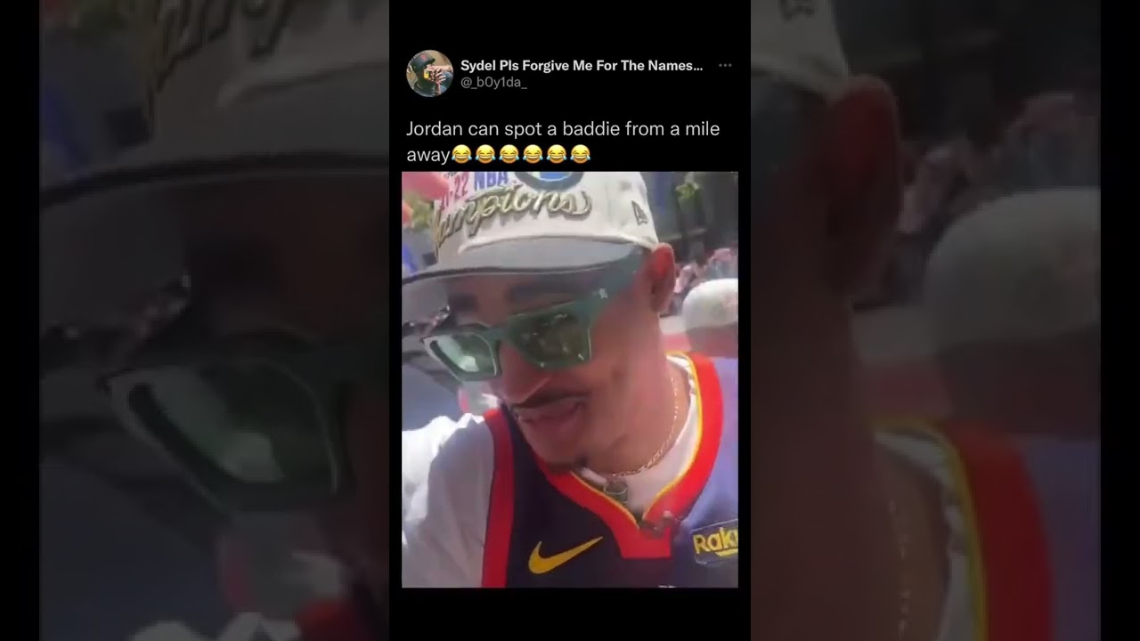 Jordan Poole Takes a Break for a Baddie 😂