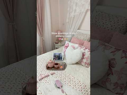 Slow evening routine✨🩰 #dreamyaesthetic #coquette #softgirlaesthetic #eveningroutines
