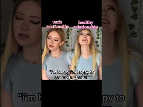 POV : toxic vs healthy relationship when seeing there partner #acting #shortsvideo #relationship