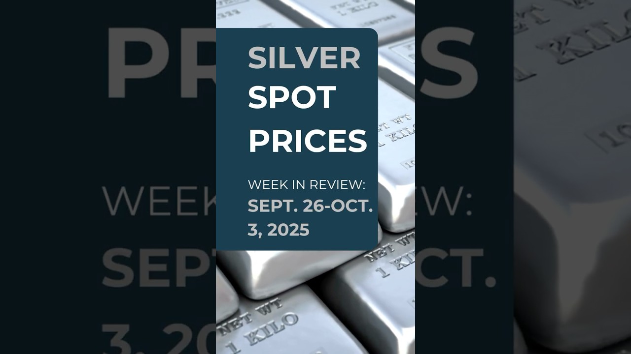 Silver Price Recap: Week of Oct 3, 2025 📉