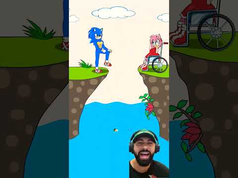 A filha do Sonic ajudou sua mãe #shorts #animation #cartoon #sonic #funny