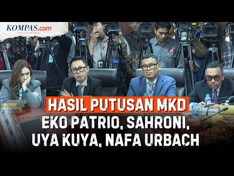 Sidang Putusan MKD DPR RI terhadap Anggota DPR Nonaktif Eko Patrio, Uya Kuya, dan Sahroni