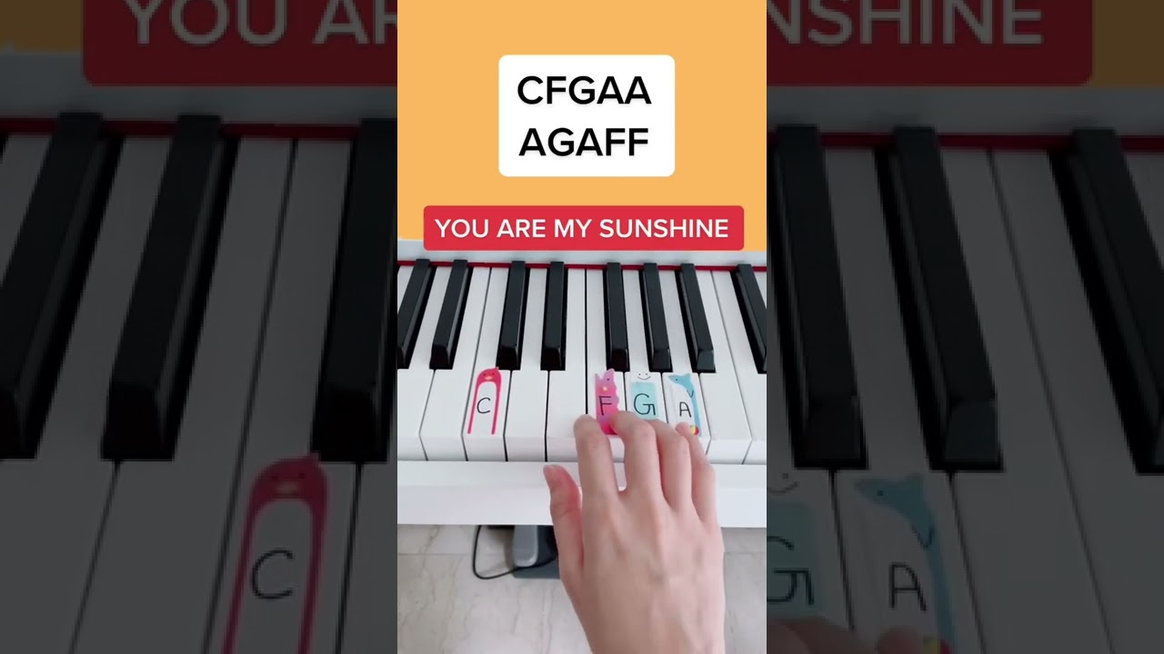 Learn 'You Are My Sunshine' โ Easy Piano Tutorial for Beginners ๐ถ