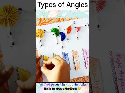 Types Of Angles Project Idea #viral #shorts #maths #project #angle