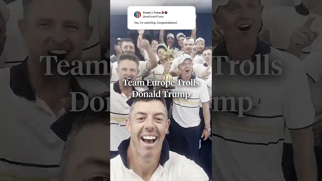 Team Europe Sends Message to Donald Trump After Ryder Cup Victory