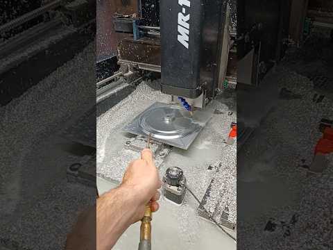 Prototyping some new parts #cnc @LangmuirSystems MR-1 #mr1 #langmuiresystems