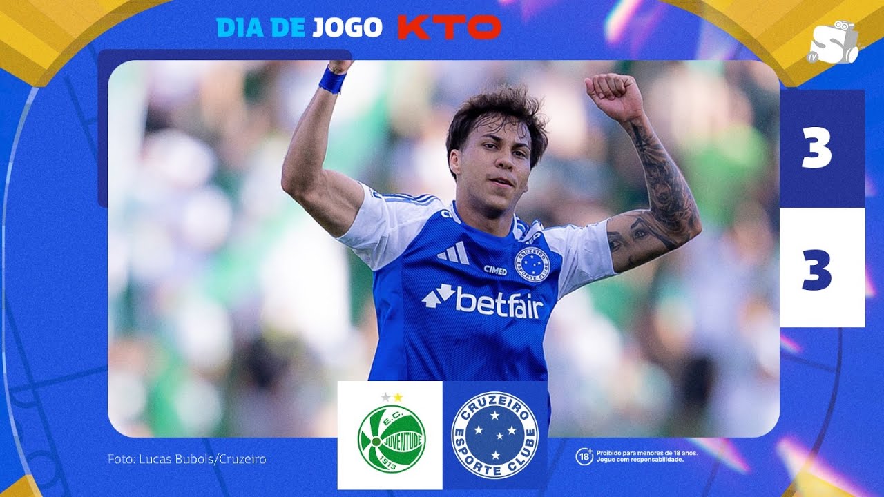 Juventude x Cruzeiro AO VIVO na Samuca TV - 34ª rodada