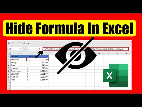 How to Hide Formula In Excel