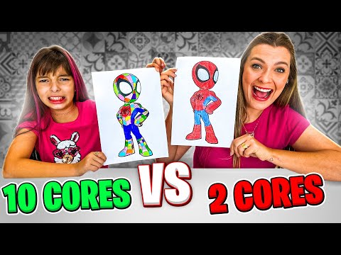 Colorindo com 1 COR, 10 CORES OU 100 CORES! - Desafio