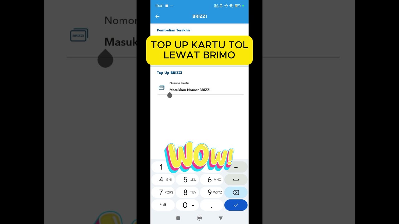 Top Up E Money Kartu Tol Lewat BRImo 📱