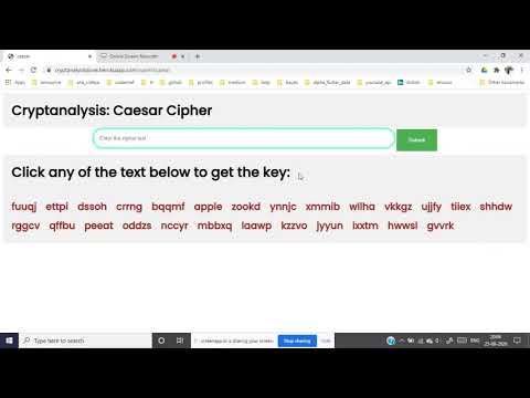 Cryptanalysis (mono-alphabetic cipher & caesar cipher)