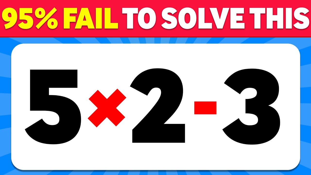 Only 1% Pass This Challenging Math Quiz! Can You Beat the Odds? ๐ง