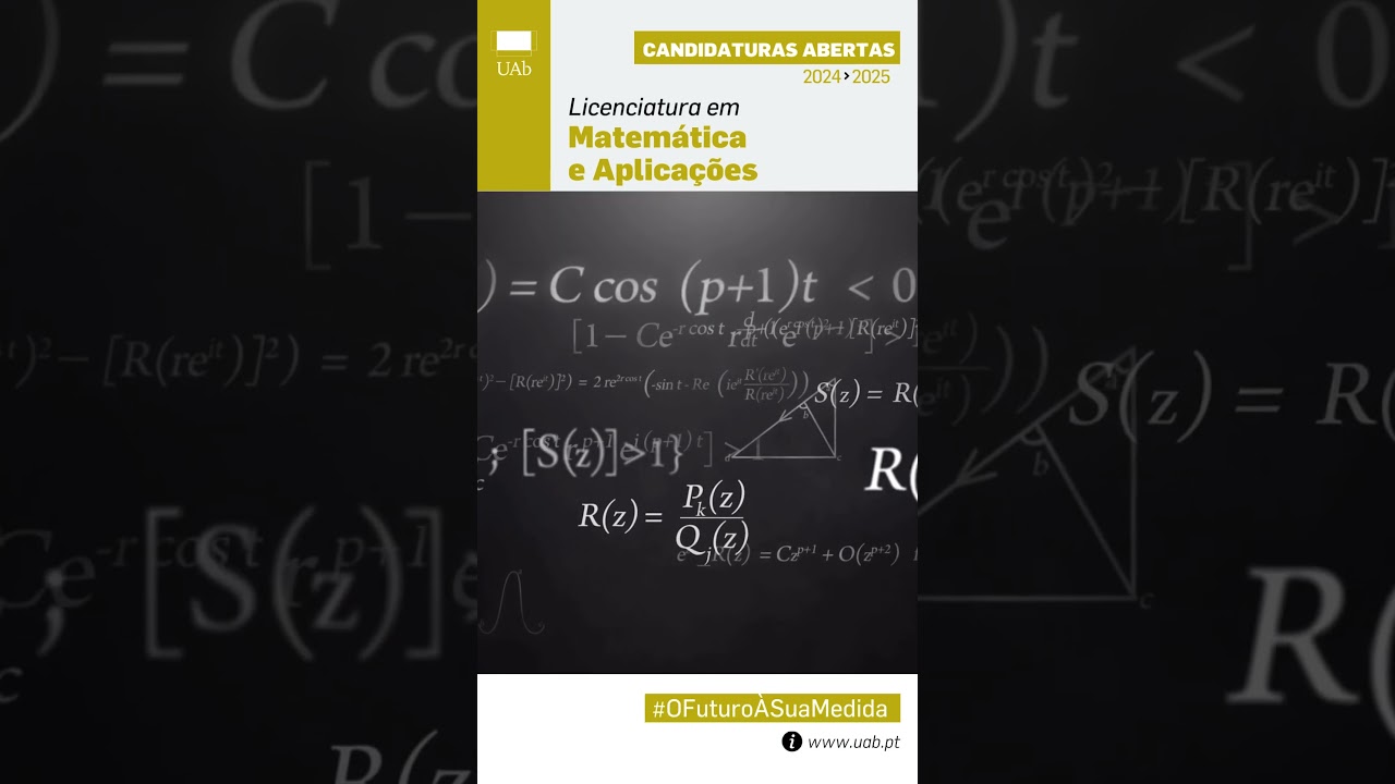 Licenciatura em Matemática e Aplicações 📚