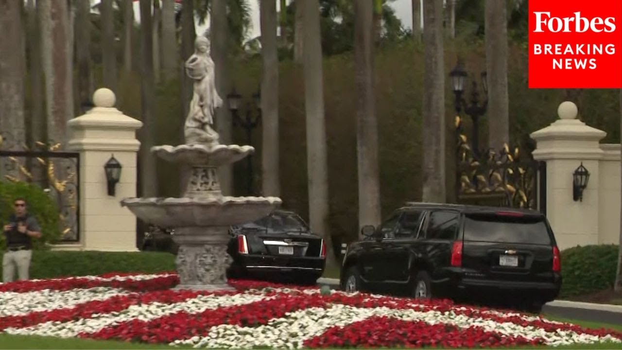 Trump Arrives at West Palm Beach Golf Club ⛳