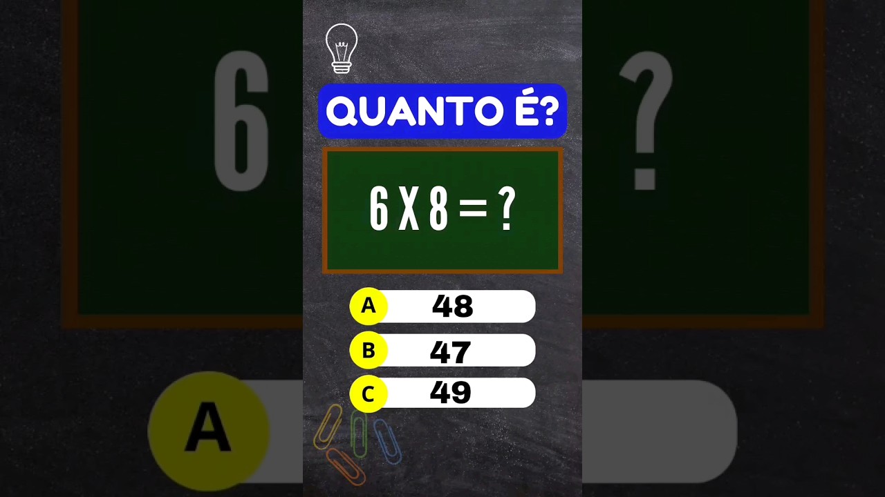 🧮 Desafio de Matemática: Teste suas Habilidades na Multiplicação!