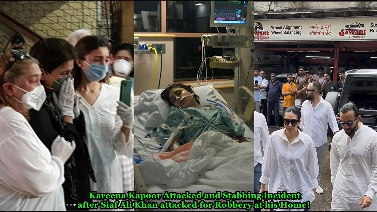 Shocking Incident: Kareena Kapoor Attacked and Injured After Saif Ali Khan's Alleged Attack 😢