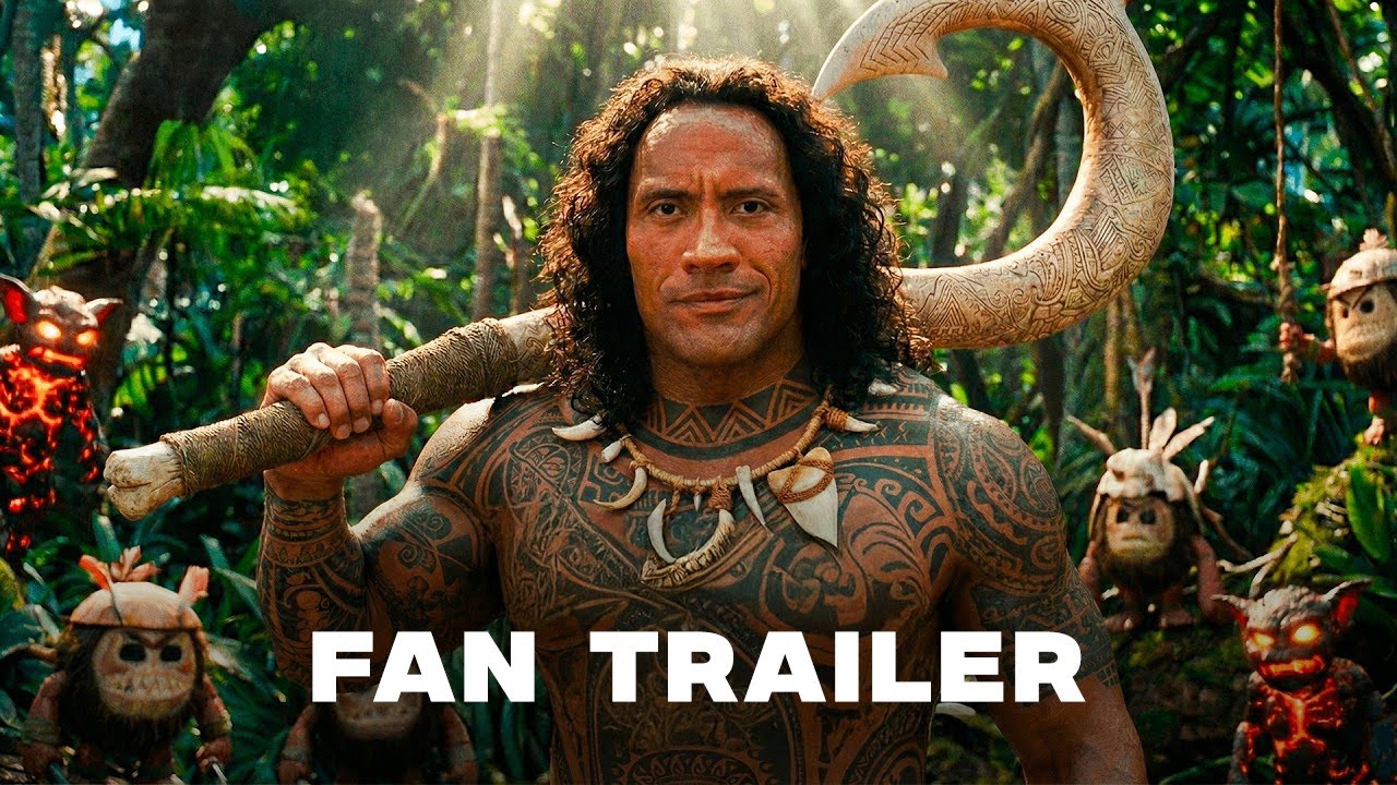 Moana Live Action Trailer with Dwayne Johnson 🌊