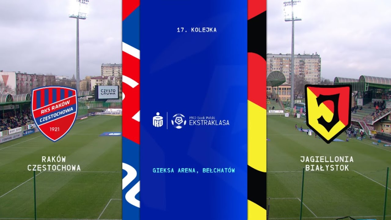 Raków Częstochowa vs. Jagiellonia Białystok - Ekstraklasa 17. Kolejka 2019/20 ⚽