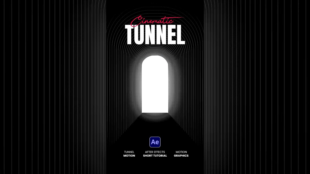 Create Stunning Cinematic Tunnel Motion Graphics in After Effects π₯