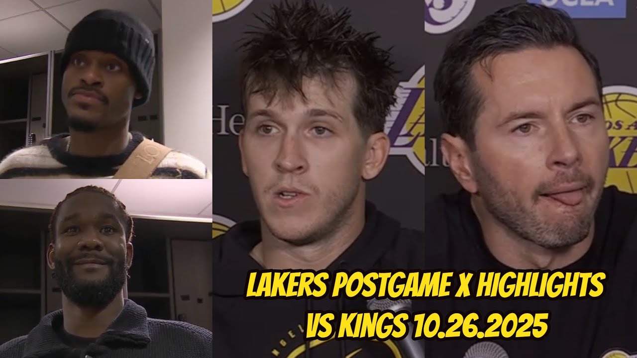 Lakers vs Kings | Exciting Postgame Highlights & Interviews with Vando, Ayton, Austin & Coach JJ Redick 🏀