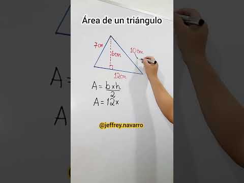 ÁREA DE UN TRIÁNGULO