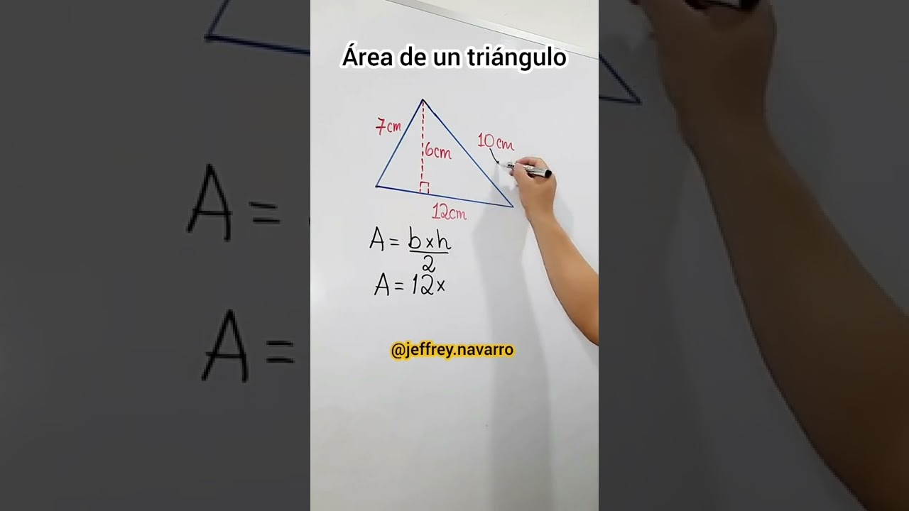 Cómo Calcular el Área de un Triángulo fácilmente 🧮