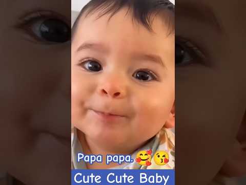 Cutebaby😍papa talking❤️