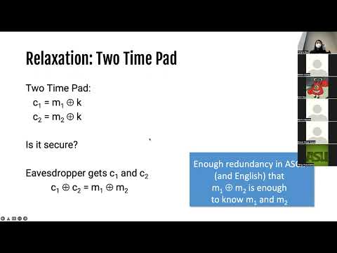 CSE365 Cryptography II: Symmetric Crypto