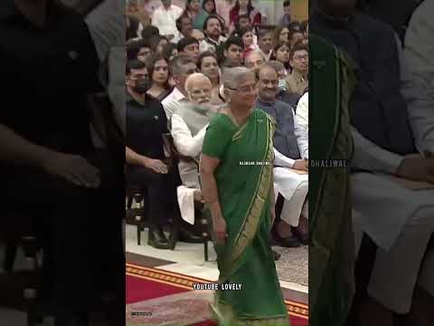 Smt. Sudha Murthy for Social Work Receive Padma Bhushan Award