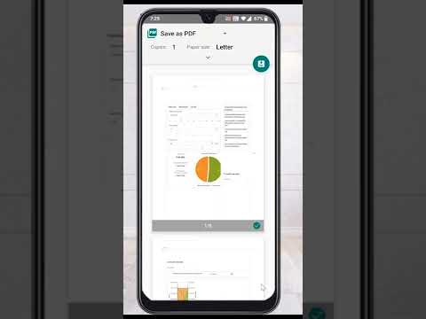How to save web page as pdf in android shorts