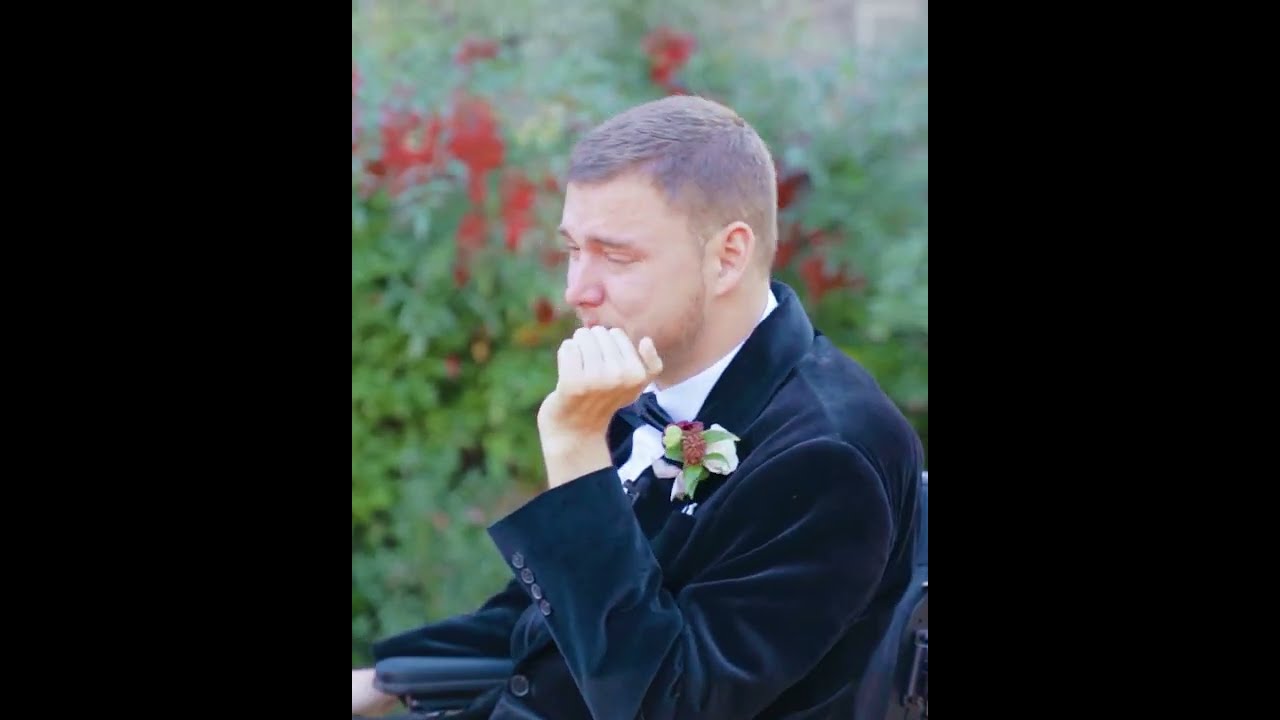 Emotional First Look: Bride and Groom's Heartfelt Moment π | Cole & Charisma