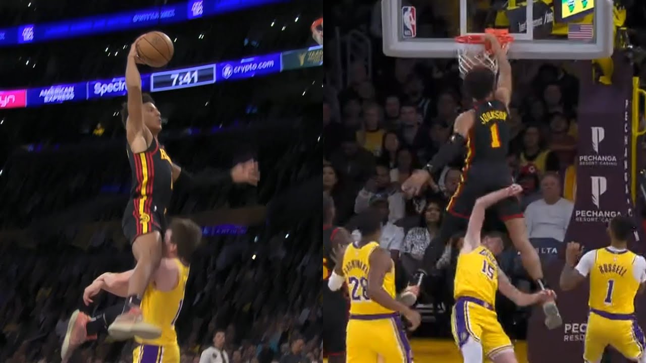 Epic Dunk! Jalen Johnson Soars Over Austin Reaves for Insane Poster 😱