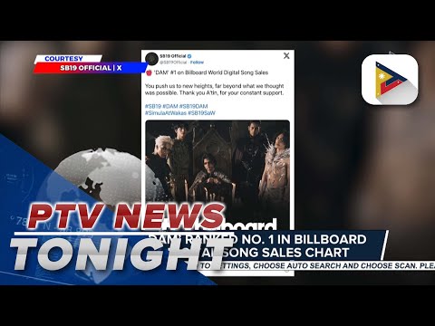 SB19’s ‘DAM’ ranked No. 1 in Billboard World Digital Song Sales Chart