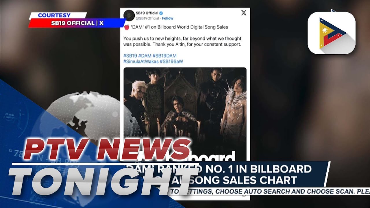SB19’s Hit Song ‘DAM’ Tops Billboard World Digital Song Sales Chart 🌍