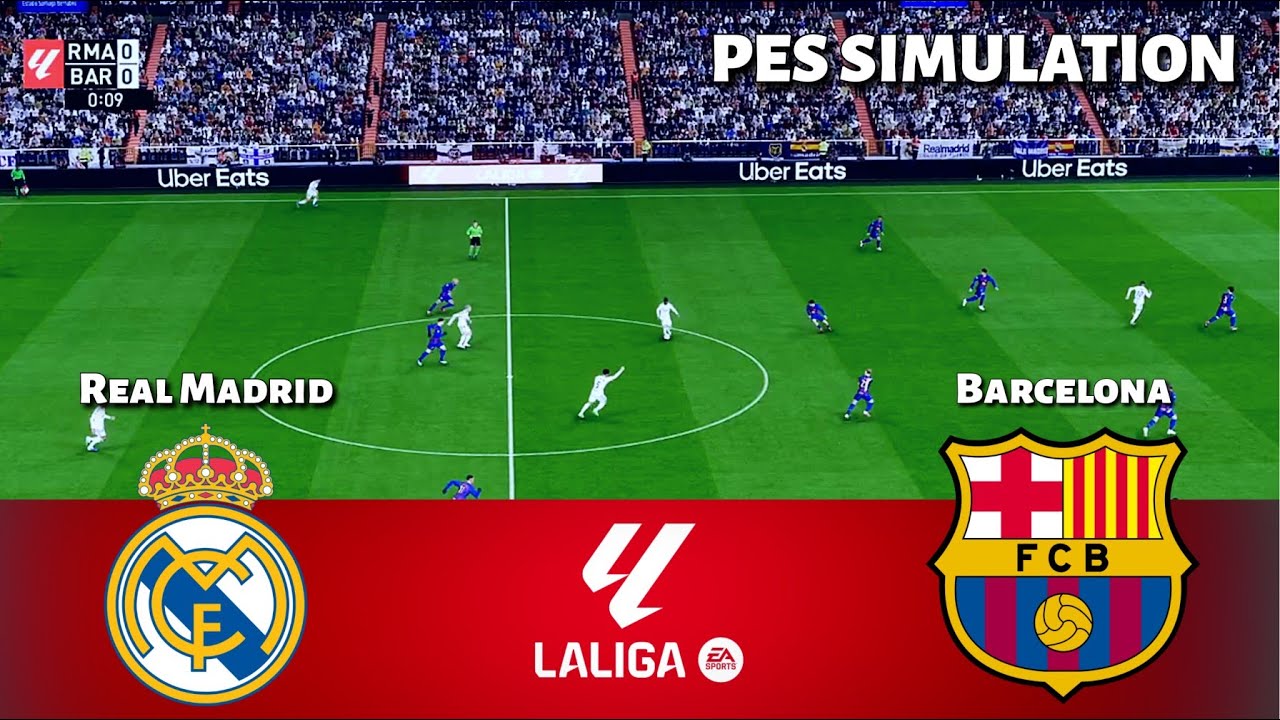 🔥 Live: Real Madrid vs Barcelona | Epic La Liga Clash 2025/26 Simulation