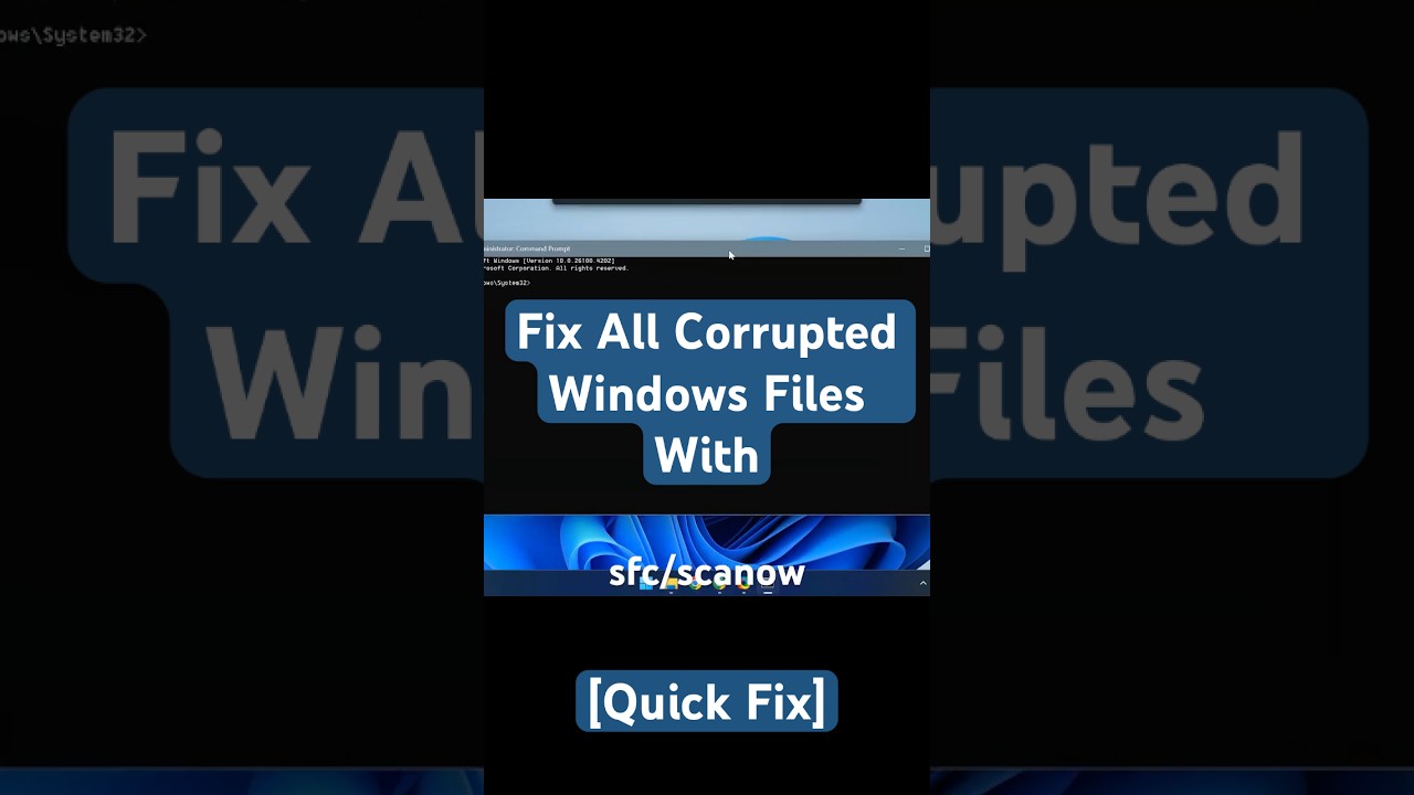 Fix Corrupted Windows Files Quickly & Safely 🖥️