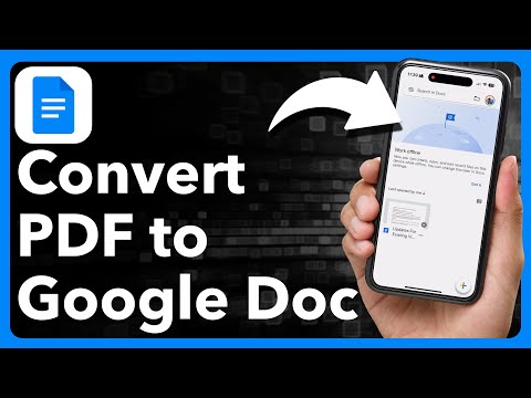 Converting PDF to Google Docs on iPhone