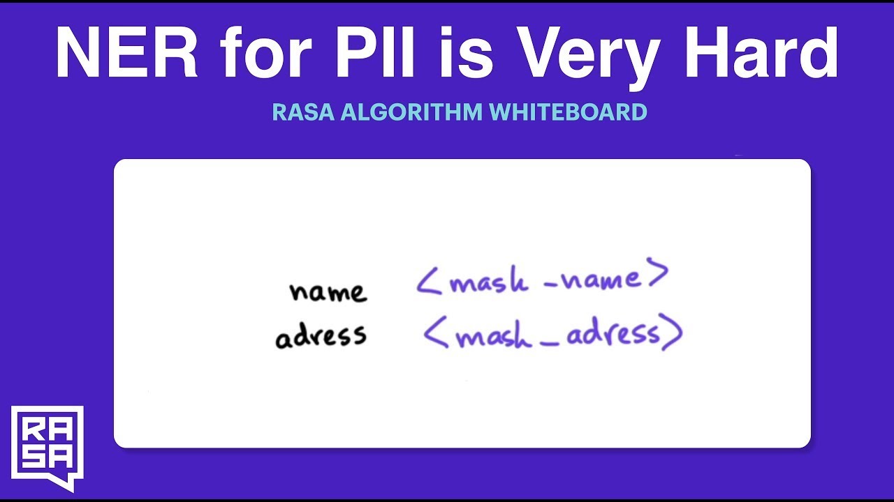Rasa Whiteboard: NER for PII Detection Challenges