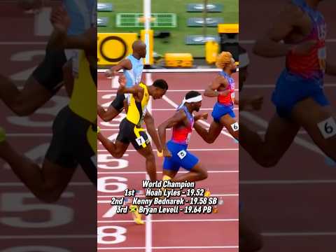 Noah Lyles wins🥇4 back to back 200m Titles 🏆