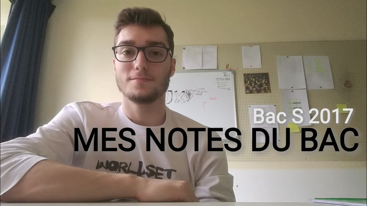 Notes de Bac S 2017 + Explications 📘