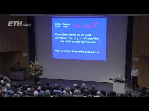 Professor Avi Wigderson on the "P vs. NP" problem