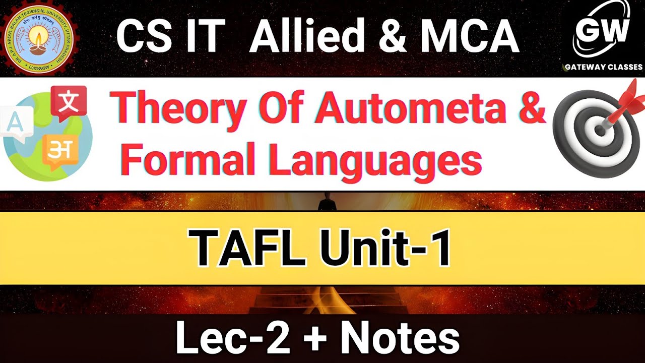 Master Automata & Formal Languages for GATE & AKTU | Gateway Classes 📚