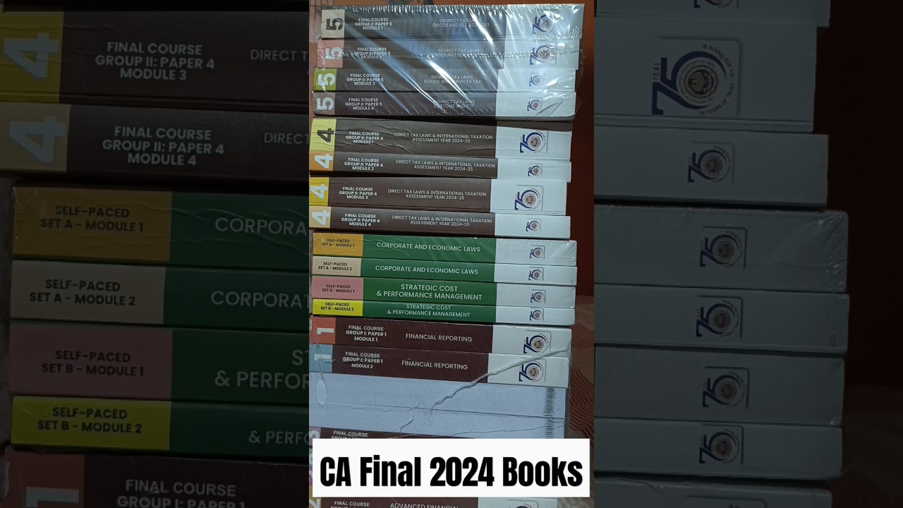 CA Final Syllabus 2024 & Study Material 📚