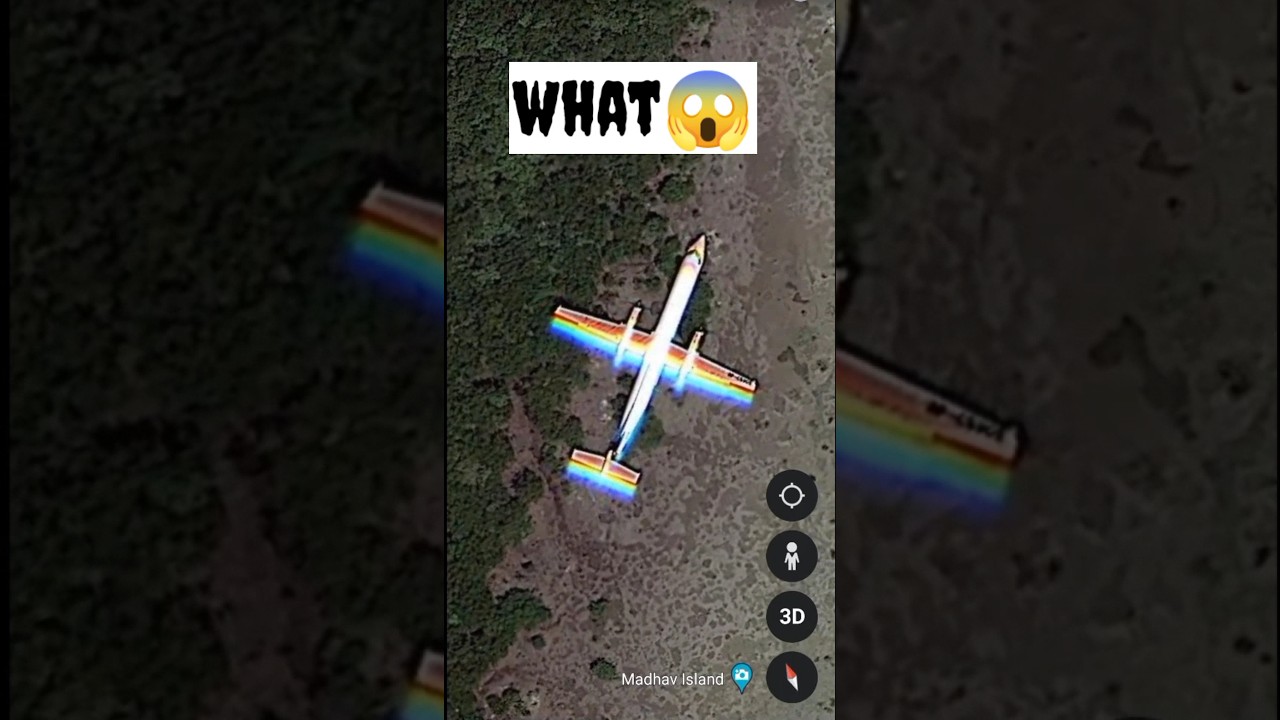 Plane Spotted in Sea on Google Maps ✈️