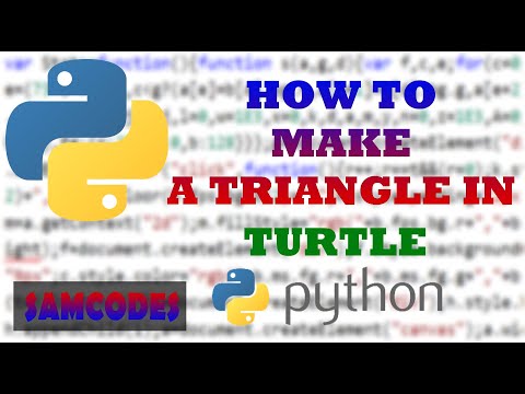 How to make a triangle in Turtle, Python