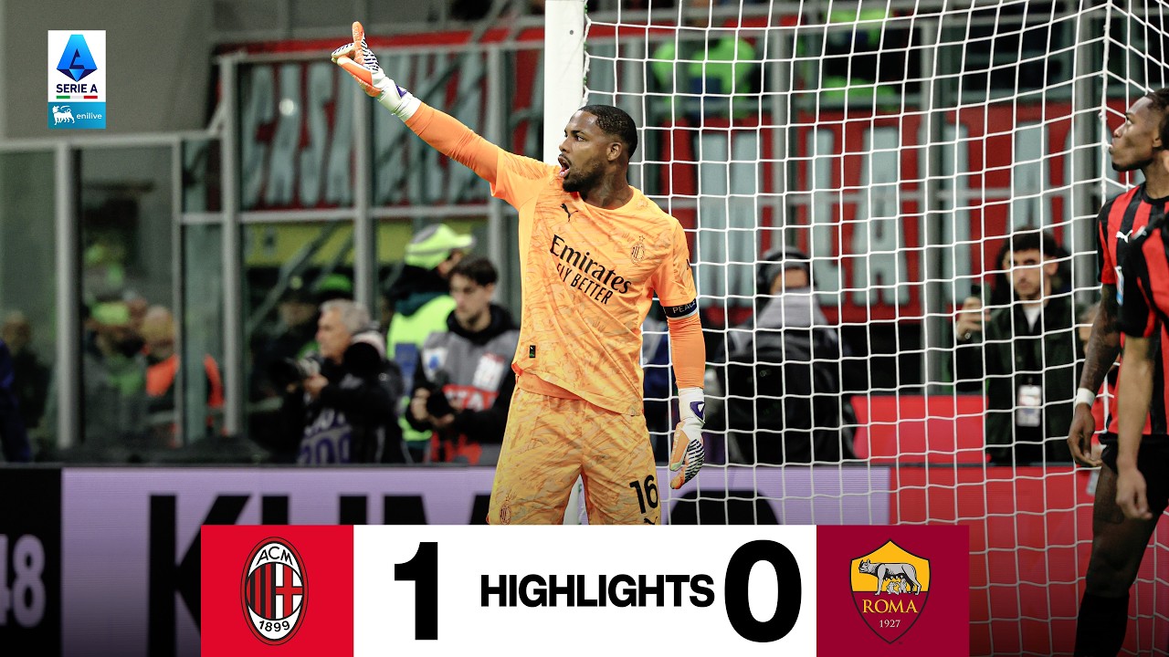 Pavlović segna, Maignan para, i Rossoneri vincono! | AC Milan 1-0 Roma | Highlights Serie A 2025/26